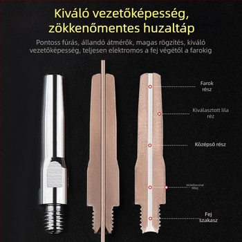 MIG hegesztés: elektroplatinált érintkezőcsúcs és réz fúvóka 1.0/1.2 mm, pneumatikus hajtás, forró levegő és infravörös sugárzás