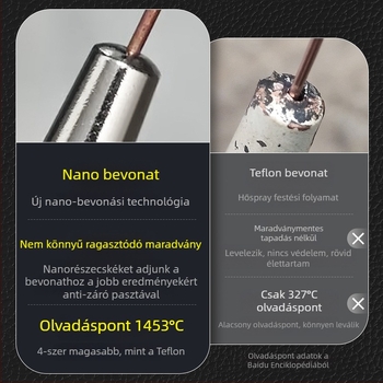 MIG hegesztés: elektroplatinált érintkezőcsúcs és réz fúvóka 1.0/1.2 mm, pneumatikus hajtás, forró levegő és infravörös sugárzás