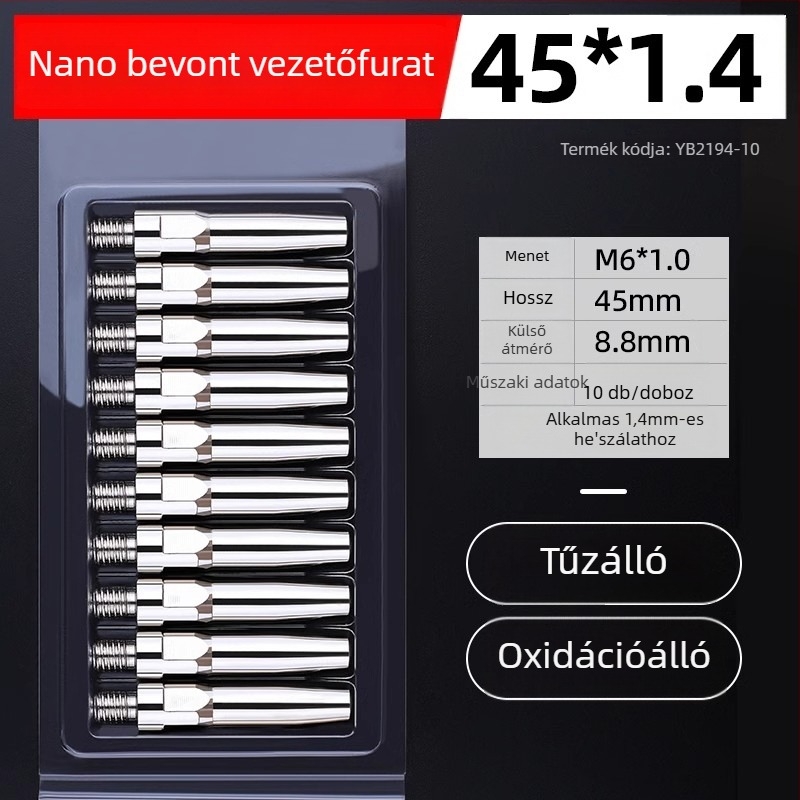 MIG hegesztés: elektroplatinált érintkezőcsúcs és réz fúvóka 1.0/1.2 mm, pneumatikus hajtás, forró levegő és infravörös sugárzás