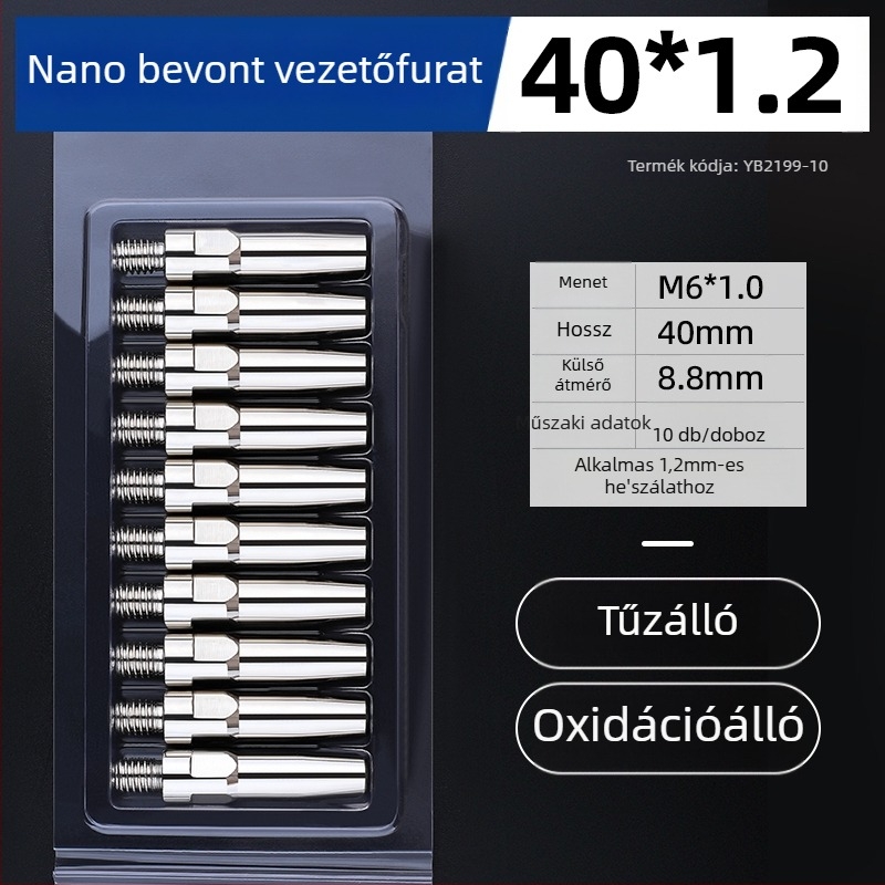 MIG hegesztés: elektroplatinált érintkezőcsúcs és réz fúvóka 1.0/1.2 mm, pneumatikus hajtás, forró levegő és infravörös sugárzás