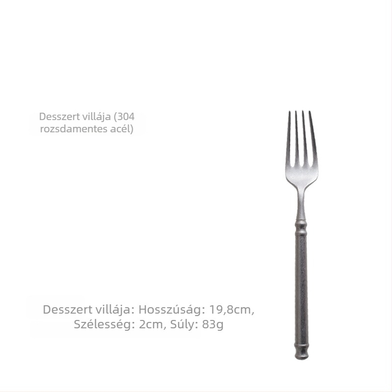 Kés, villa és kanál készlet – 304 rozsdamentes acél, tükörfényes polírozás, könnyű luxus retro nordikus stílus, tartalmaz kés, villa és kanál, egy átlátszó zacskóban csomagolva