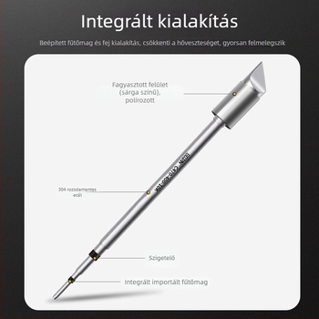 Bozan C470 forrasztócsúcs patkófejjel, integrált fűtőmaggal, nagy forrasztási ponttal, 500W