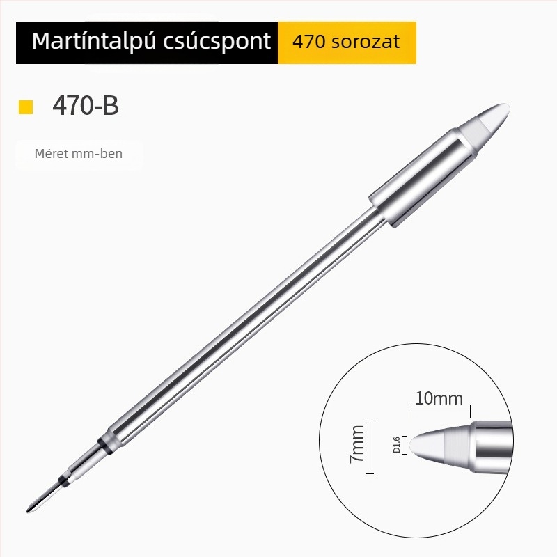 Bozan C470 forrasztócsúcs patkófejjel, integrált fűtőmaggal, nagy forrasztási ponttal, 500W