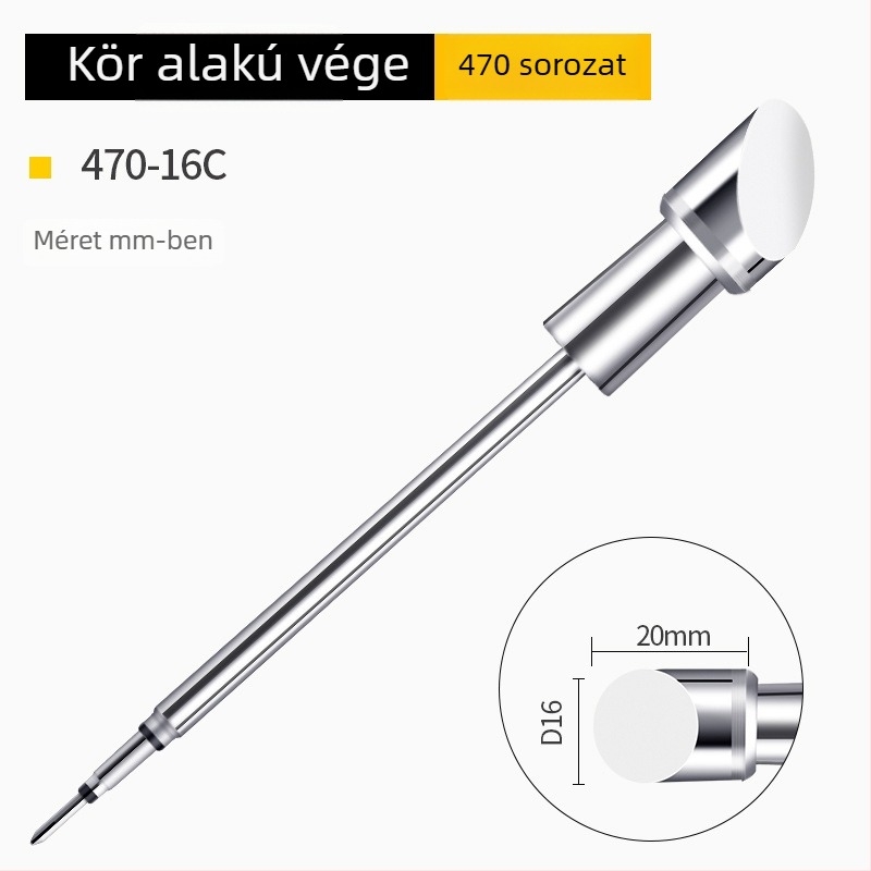 Bozan C470 forrasztócsúcs patkófejjel, integrált fűtőmaggal, nagy forrasztási ponttal, 500W