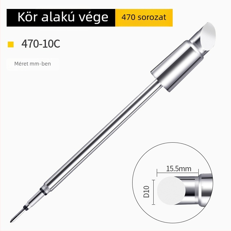 Bozan C470 forrasztócsúcs patkófejjel, integrált fűtőmaggal, nagy forrasztási ponttal, 500W