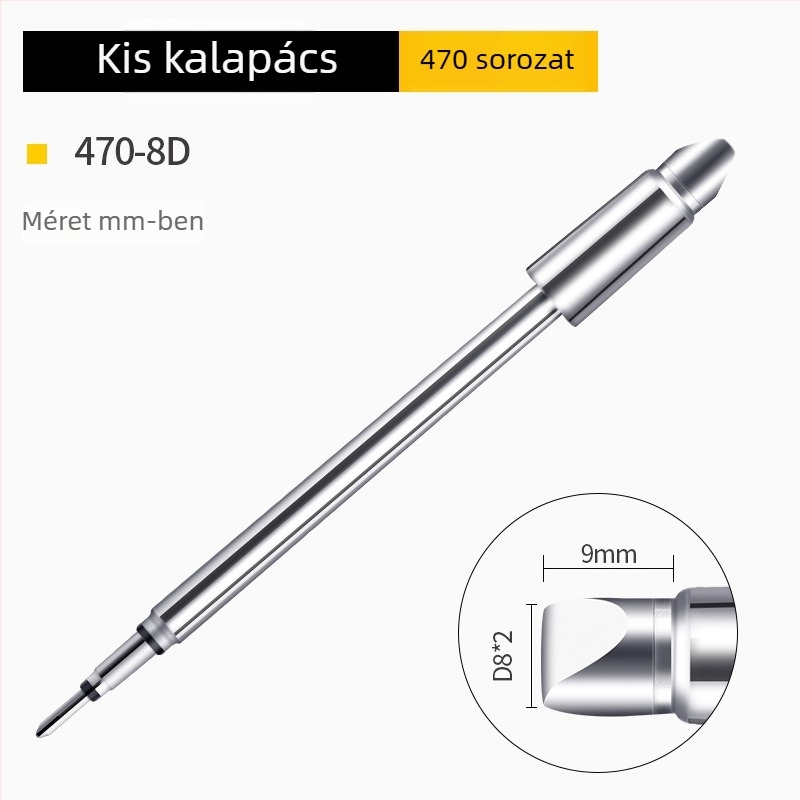 Bozan C470 forrasztócsúcs patkófejjel, integrált fűtőmaggal, nagy forrasztási ponttal, 500W