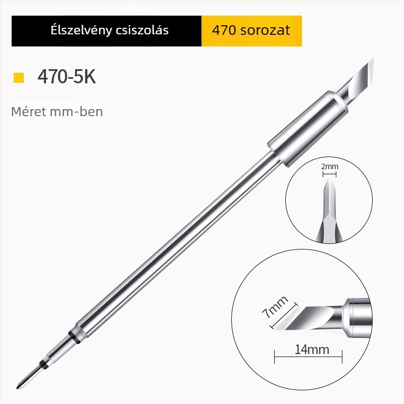 Bozan C470 forrasztócsúcs patkófejjel, integrált fűtőmaggal, nagy forrasztási ponttal, 500W