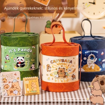 Kapibara irodaszerszett Hug Bucket dizájnnal – Pintu ajándékdoboz születésnapra és ballagásra