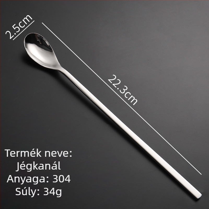 Steak kés, villa és kanál készlet 304 rozsdamentes acélból, tükörfényezés, modern stílus