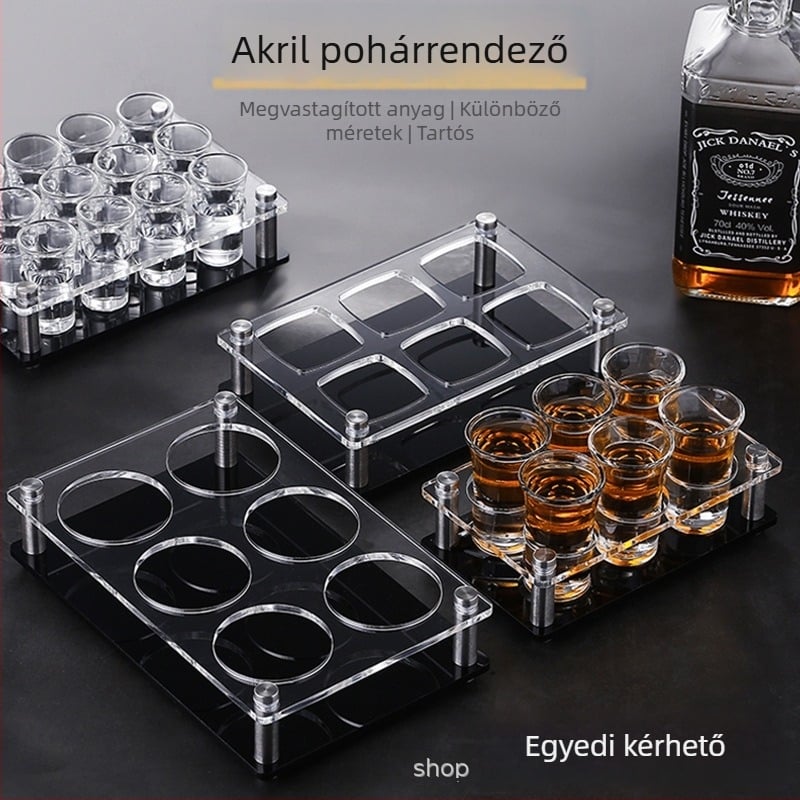 Jiade akril pohártartó – modern minimalista stílus, 1 db, anyag: akril
