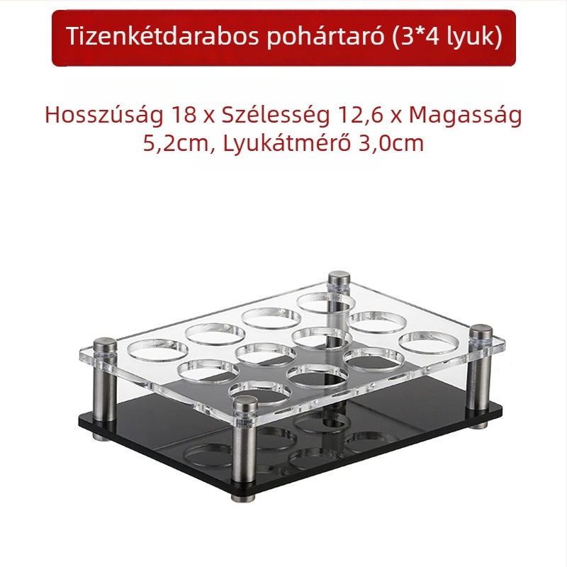 Jiade akril pohártartó – modern minimalista stílus, 1 db, anyag: akril