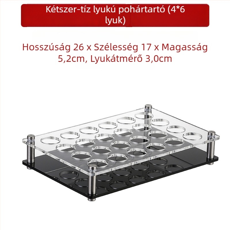 Jiade akril pohártartó – modern minimalista stílus, 1 db, anyag: akril