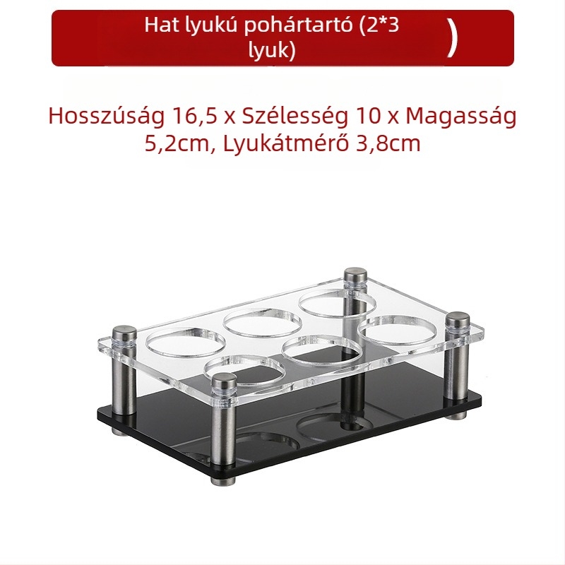 Jiade akril pohártartó – modern minimalista stílus, 1 db, anyag: akril