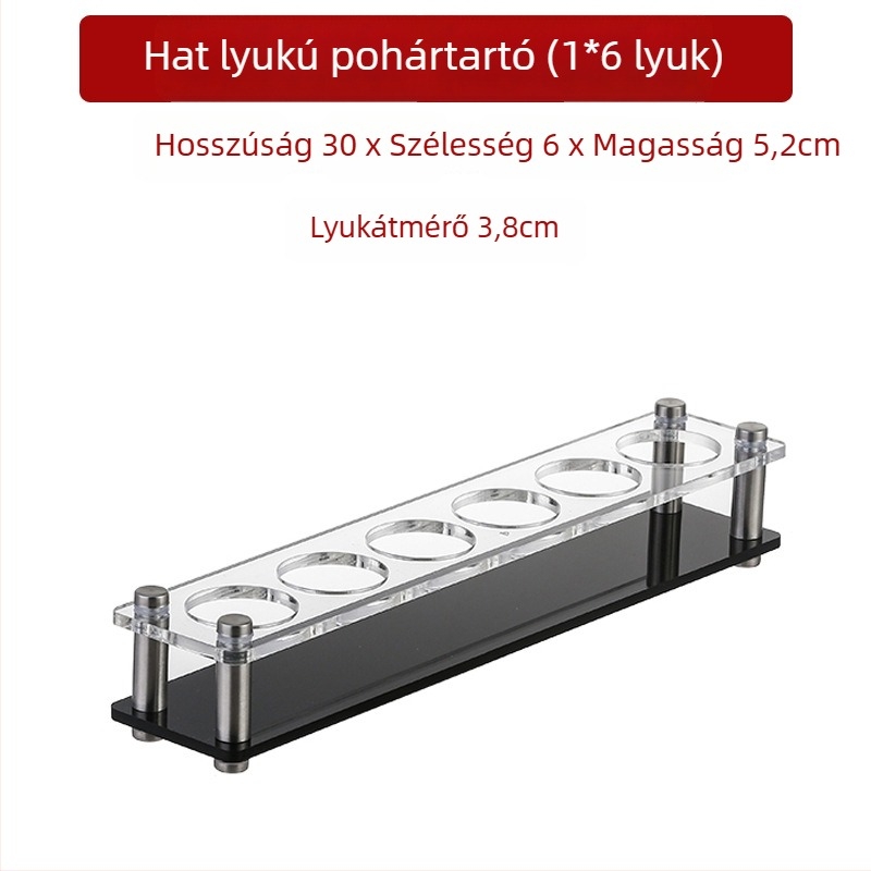 Jiade akril pohártartó – modern minimalista stílus, 1 db, anyag: akril