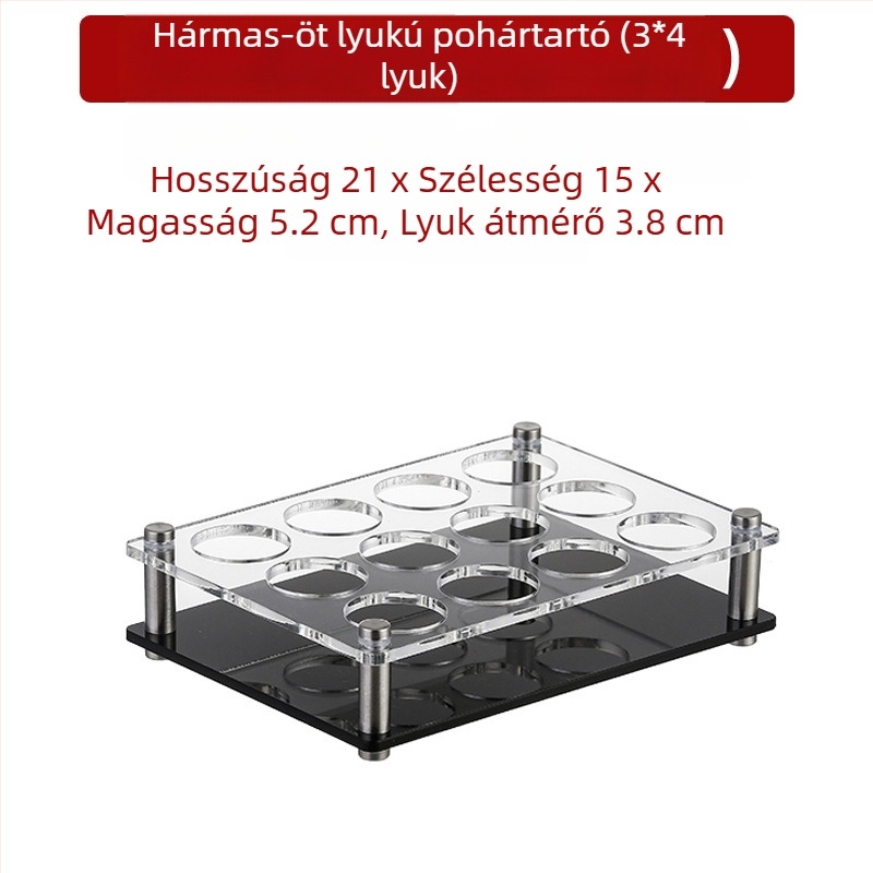 Jiade akril pohártartó – modern minimalista stílus, 1 db, anyag: akril