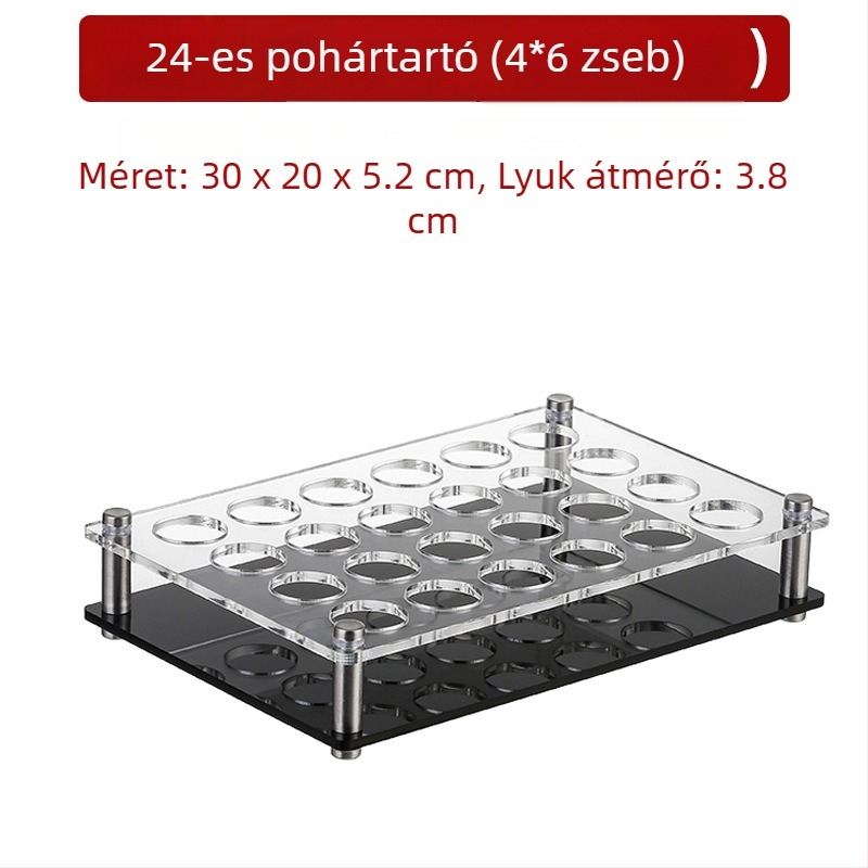 Jiade akril pohártartó – modern minimalista stílus, 1 db, anyag: akril