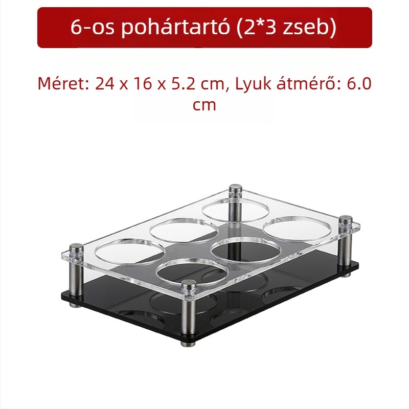 Jiade akril pohártartó – modern minimalista stílus, 1 db, anyag: akril