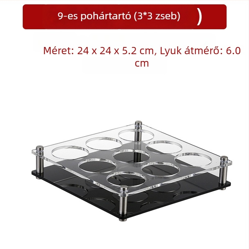 Jiade akril pohártartó – modern minimalista stílus, 1 db, anyag: akril