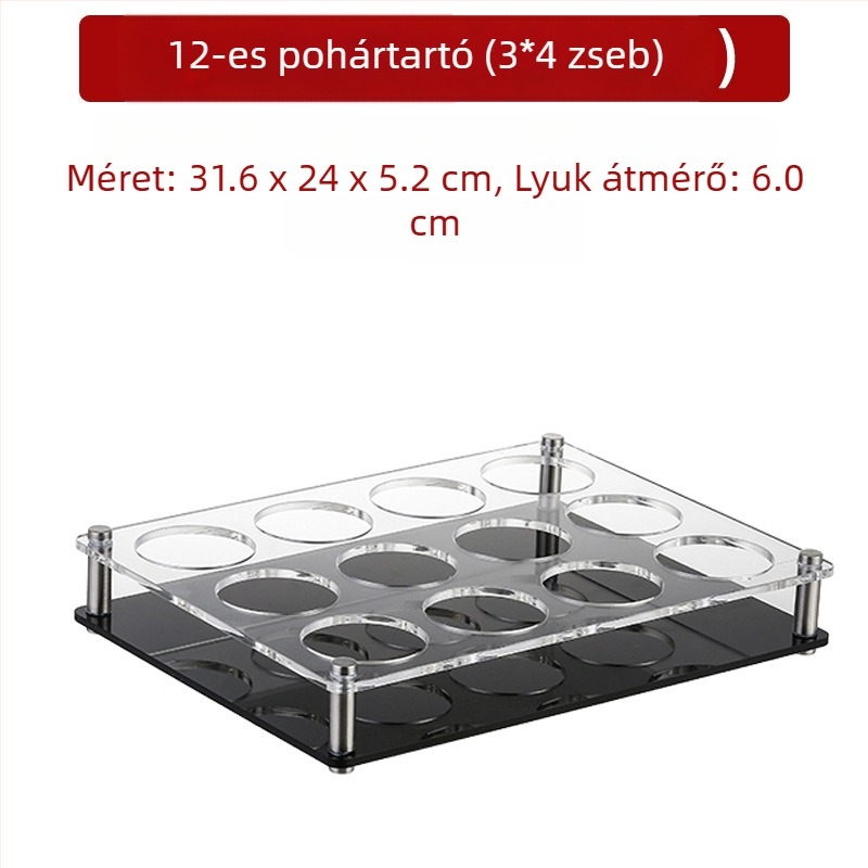 Jiade akril pohártartó – modern minimalista stílus, 1 db, anyag: akril