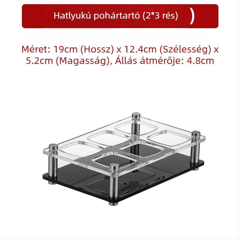 Jiade akril pohártartó – modern minimalista stílus, 1 db, anyag: akril