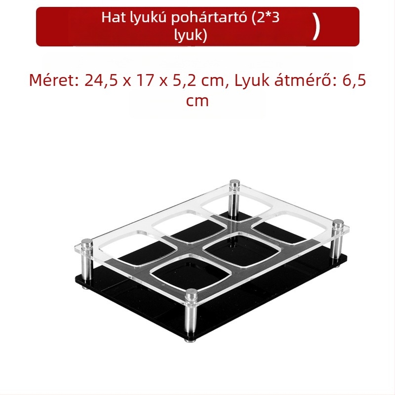 Jiade akril pohártartó – modern minimalista stílus, 1 db, anyag: akril