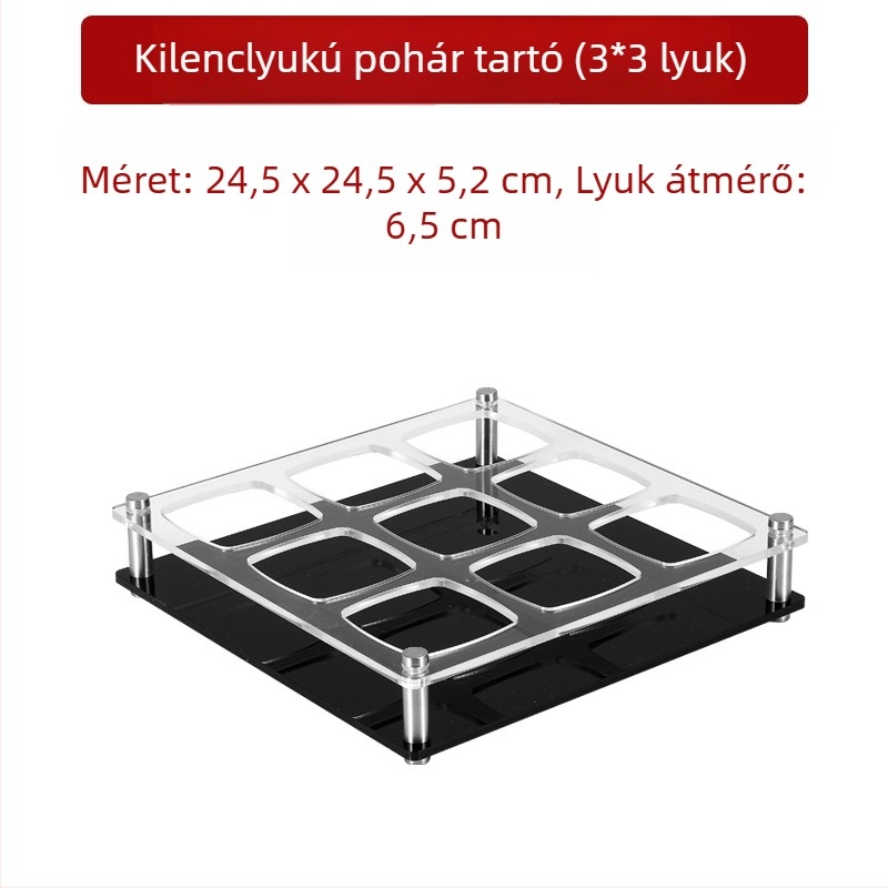 Jiade akril pohártartó – modern minimalista stílus, 1 db, anyag: akril