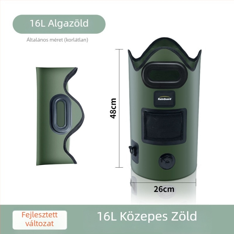 Rain Guard Összecsukható lábáztató vödör – PVC, összecsukható kialakítás, állandó hőmérséklet, gőzölő hab a lábáztatáshoz