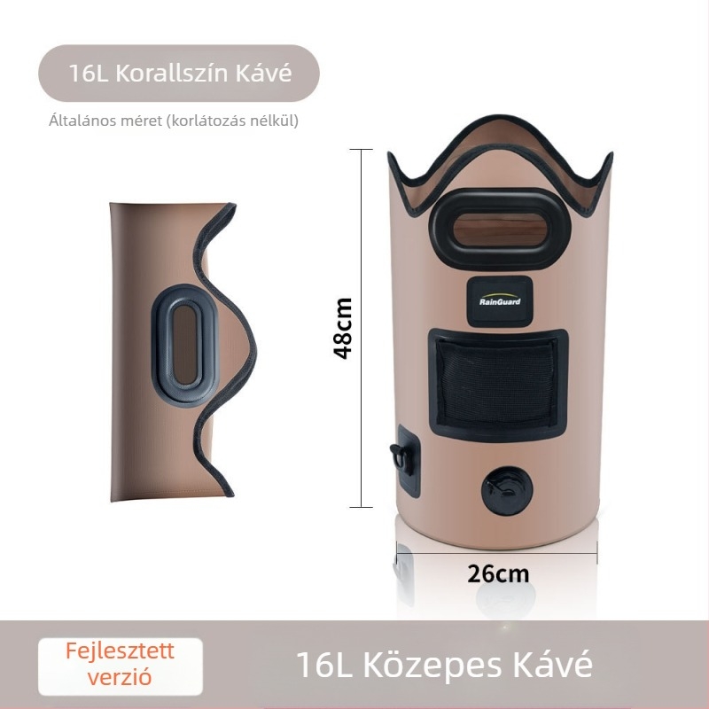 Rain Guard Összecsukható lábáztató vödör – PVC, összecsukható kialakítás, állandó hőmérséklet, gőzölő hab a lábáztatáshoz