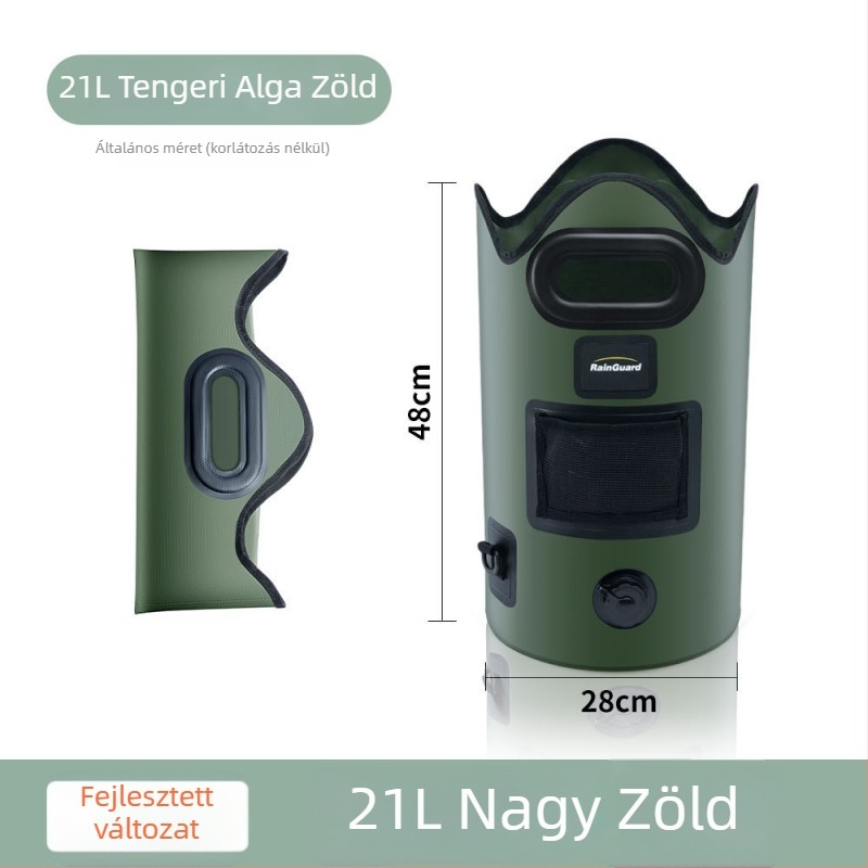 Rain Guard Összecsukható lábáztató vödör – PVC, összecsukható kialakítás, állandó hőmérséklet, gőzölő hab a lábáztatáshoz