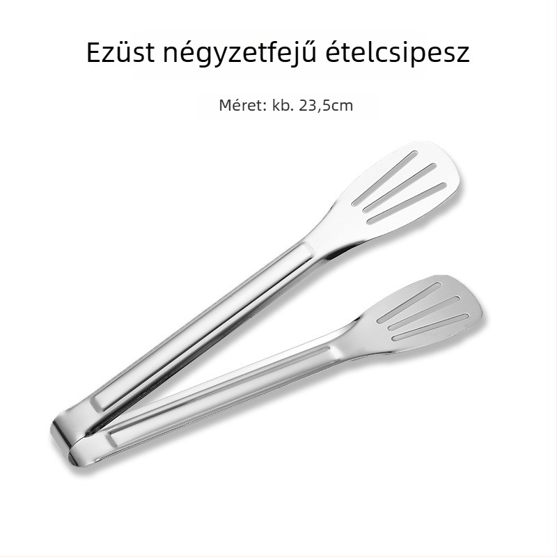 Rozsdamentes acél büfés tálca evőeszközökhöz, ventilátor alakú és négyzet alakú lemezekkel