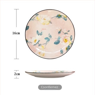 Porcelán kör alakú tál (mikrohullámú sütőben használható; logó nyomtatás; testreszabás elérhető)