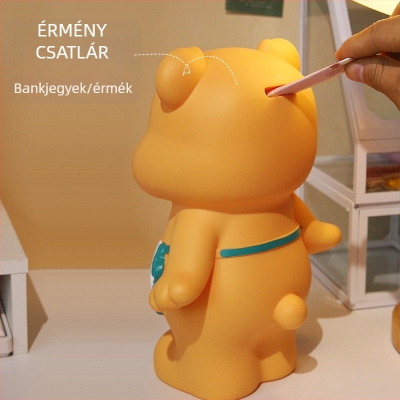 Cartoon medve malacpersely vinylból, karton csomagolás, ajándék
