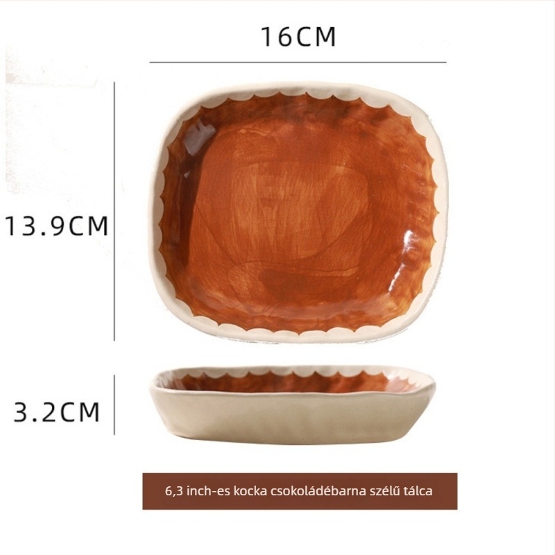 Glaazált kerámia kanál és pohárkészlet, karikatúra minta, koreai stílus, underglaze felület, mikrohullámú sütőben használható.