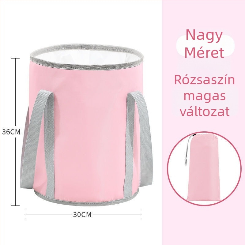 Tarpaulin anyagú lábáztatókanna összecsukható dizájnnal, babafürdéshez