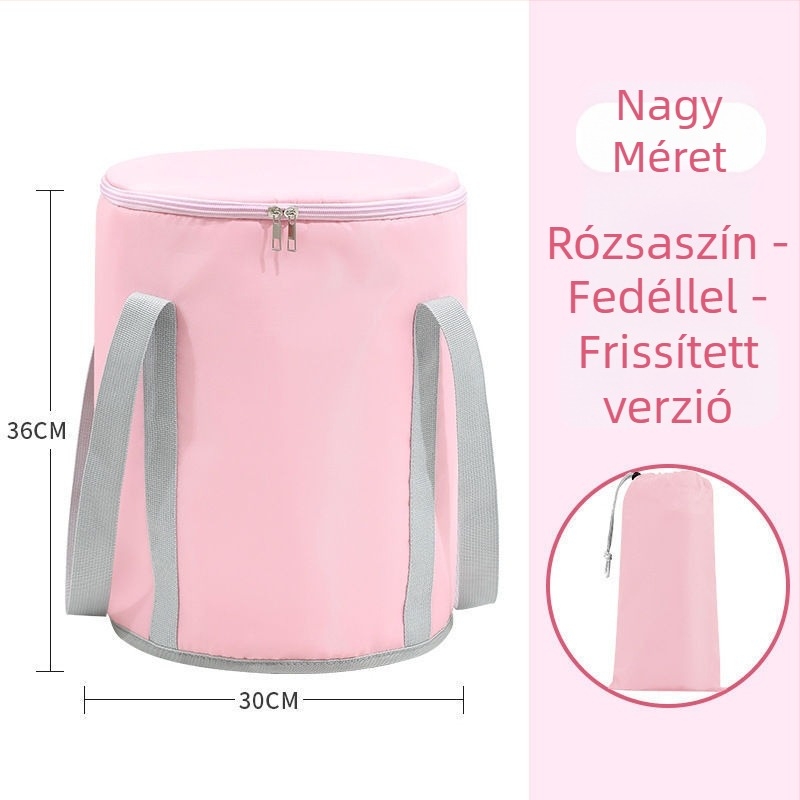 Tarpaulin anyagú lábáztatókanna összecsukható dizájnnal, babafürdéshez