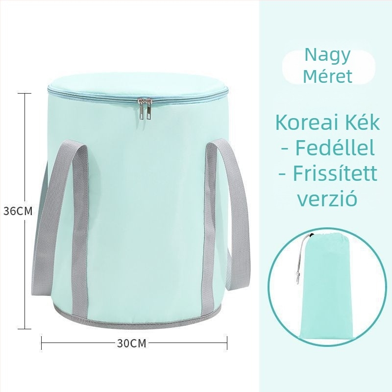 Tarpaulin anyagú lábáztatókanna összecsukható dizájnnal, babafürdéshez