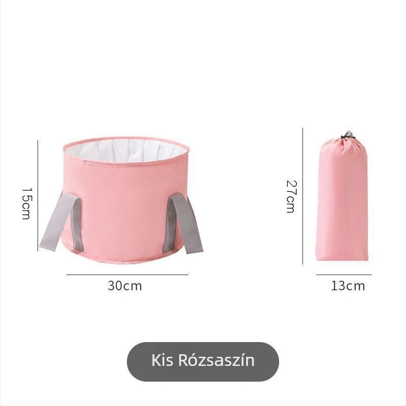 Tarpaulin anyagú lábáztatókanna összecsukható dizájnnal, babafürdéshez