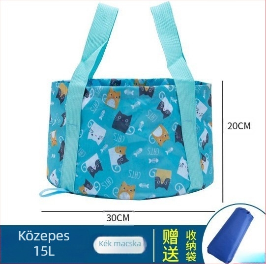 Langcheng hordozható összecsukható műanyag lábmedence lábak áztatásához