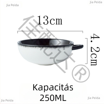 Lapos tányér, kézzel festett kerámia, kör alakú, új kínai stílus