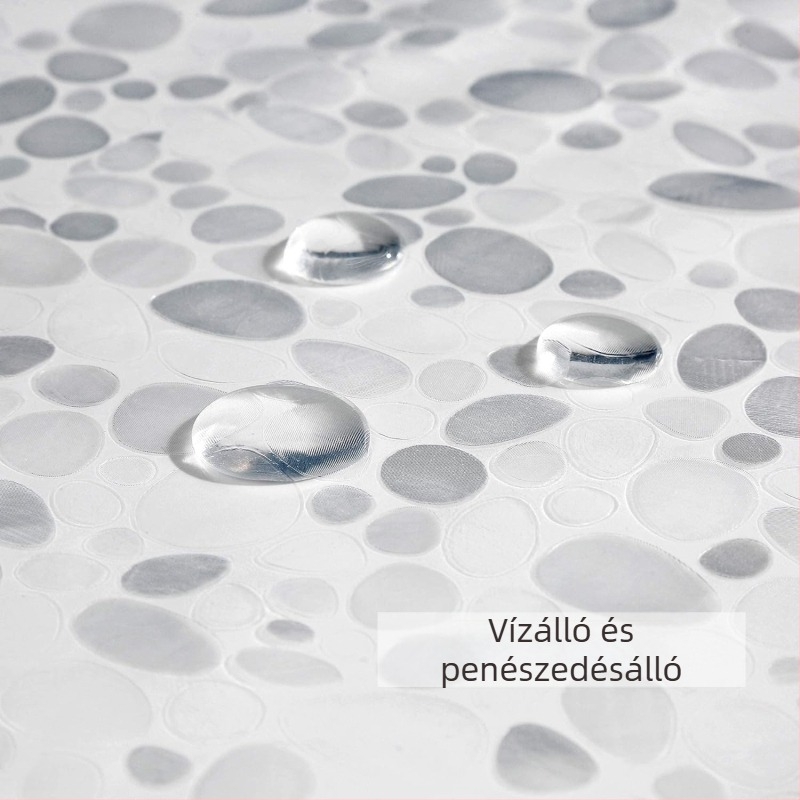 Egyszer használatos téglalap alakú asztalterítő PE műanyagból, kavicsos mintával, vízálló és olajálló.