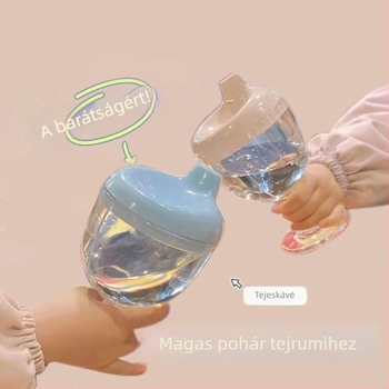 Szilikon babamézes pohár kacsa-száj dizájnnal, mérőskálával, minimalist stílus, 1 db