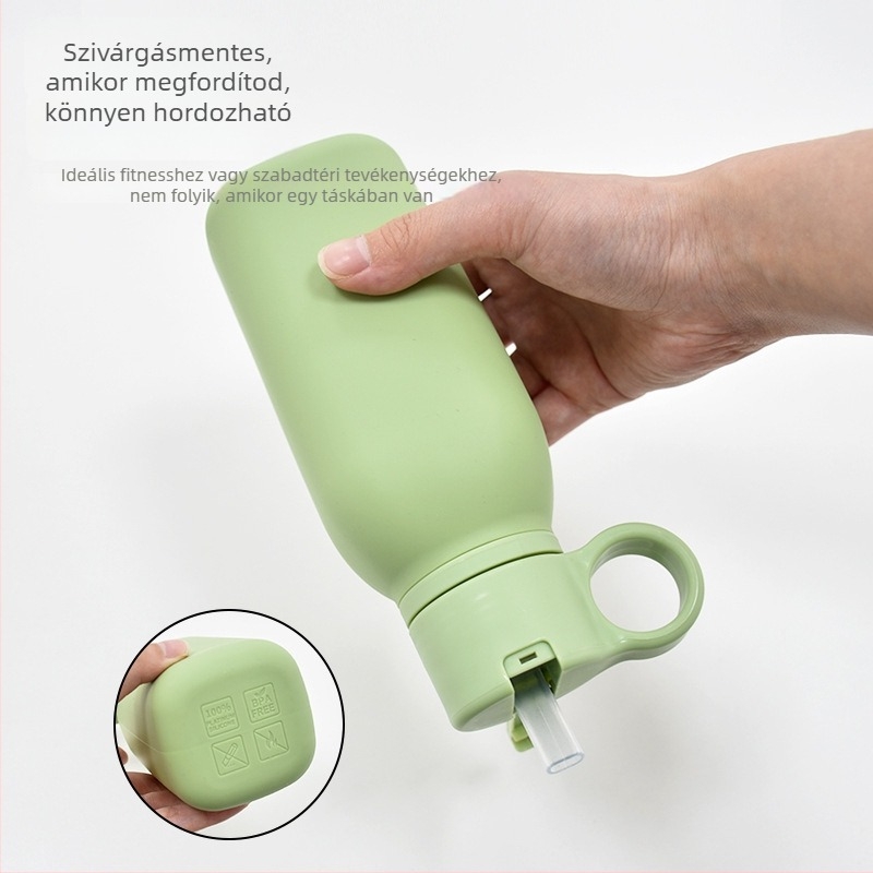 Élelmiszer-minőségű szilikon ebédtál készlet, négy rekeszes, téglalap alakú, 800–1000 ml, mikróhullámú sütőbe tehető