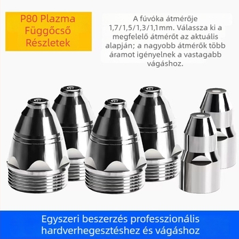 Hanjiang P80 LGK-100 plazma vágóduza, érintkezős típusú, vágás különféle fémekhez