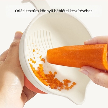 Baba etető tál és kanál készlet, PP anyagú, 3 hónapos kortól