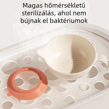 Baba etető tál és kanál készlet, PP anyagú, 3 hónapos kortól