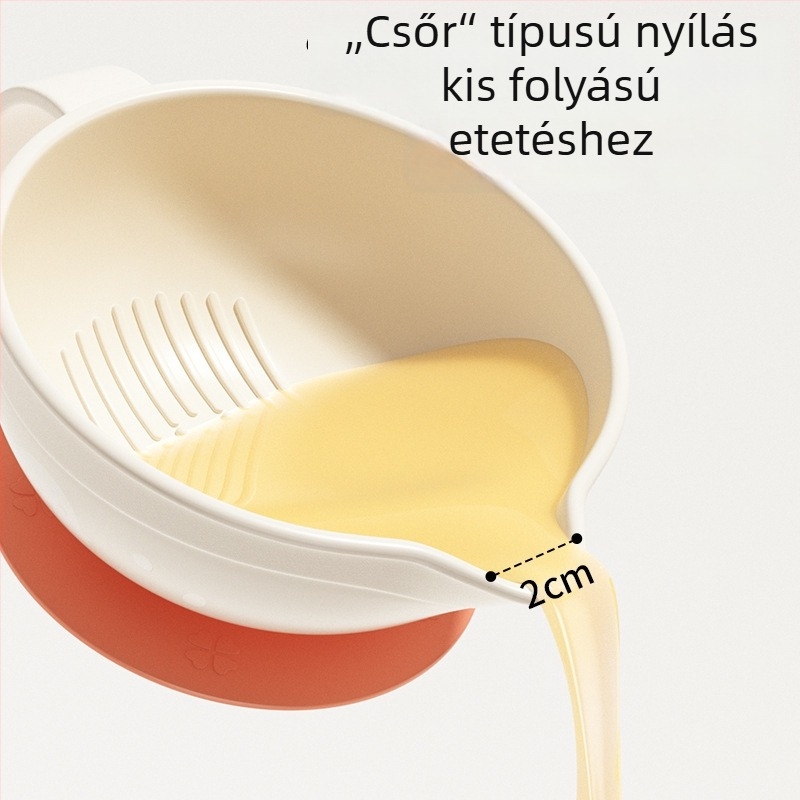 Baba etető tál és kanál készlet, PP anyagú, 3 hónapos kortól