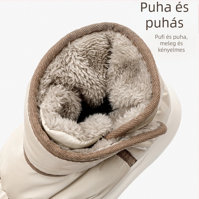 Uniszex papucs fleece béléssel, EVA talppal, csúszásmentes, vastagabb a meleg érdekében, sarokvédő kialakítás