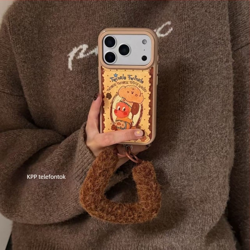 iPhone 17 Pro Maxhoz bőrhatású tok Graffiti Chef Star Man mintával
