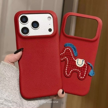 Apple iPhone 17 Pro/Max tok, 3D lórelief, lágy gumi, reliefes kivitel, ütésálló