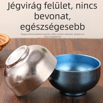 Tiszta titánium rizstál, kettős rétegű kialakítás, mikróban használható, logónyomtatás elérhető, Family year märke